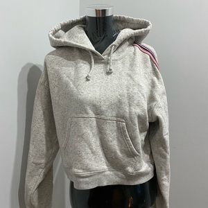 TNA cropped grey hoodie